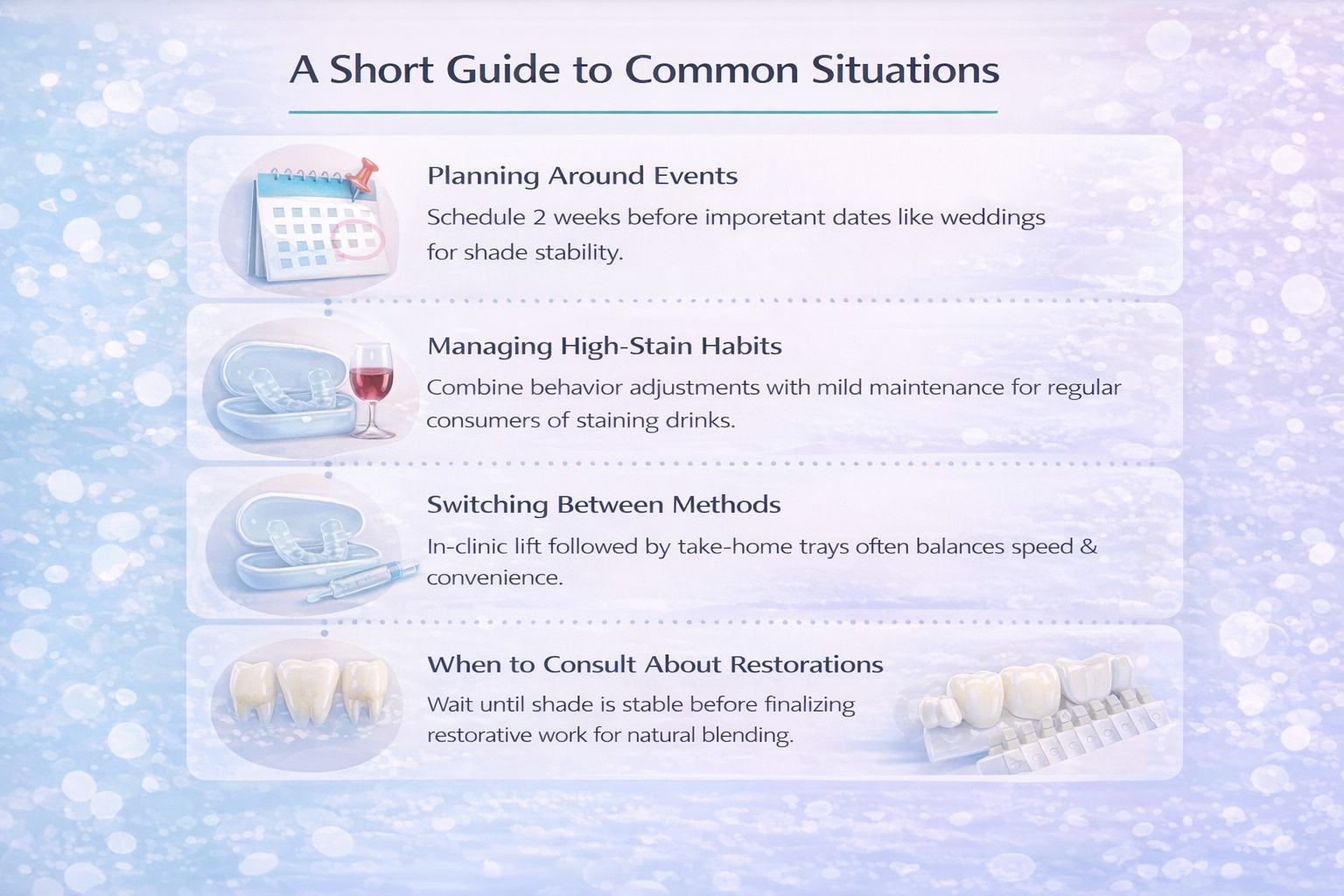 A Short Guide to Common Situations